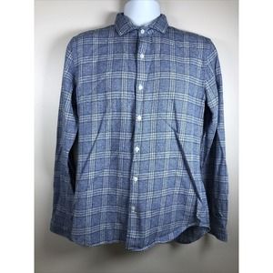 Bonobos Men's Long Sleeve Button Down Shirt Slim Fit Size M Blue Cotton